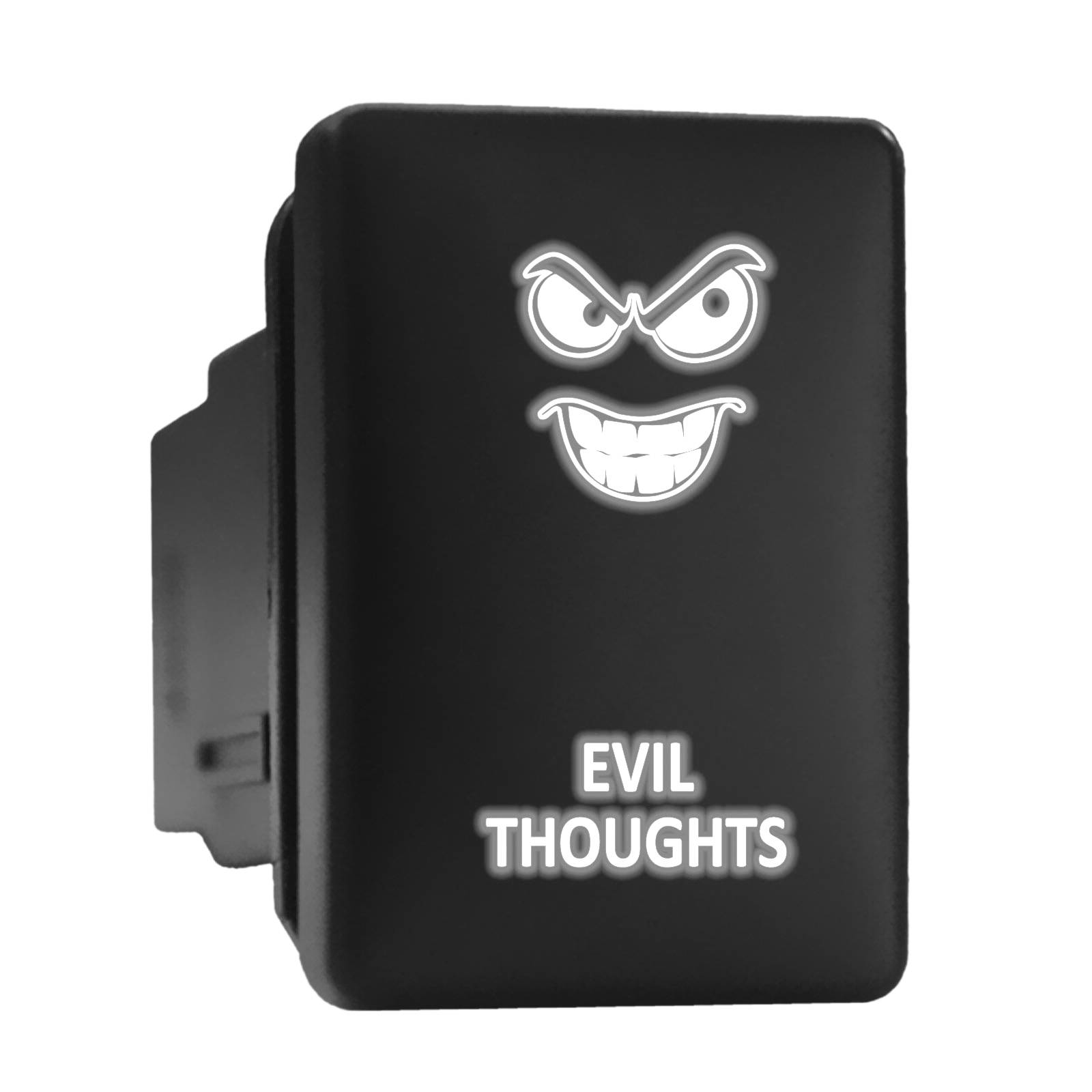 evil-thoughts-symbol-push-button-with-wiring-kit-on-off-switch-fit-for