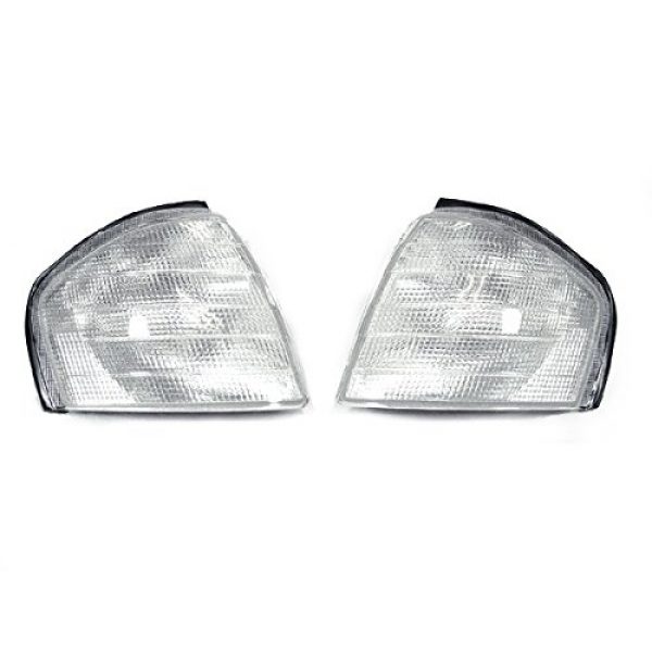 DEPO 1994-2000 Mercedes W202 C Class Clear Corner Signal Light Set