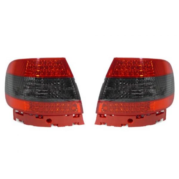 DEPO Red/Smoke Tail Lights FIT FOR 1996-2001 Audi A4/S4 B5 Quattro 4 Door Sedan