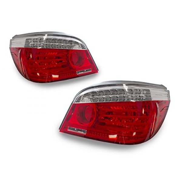 Tail Lights Set Facelift LED Light Bar Red Clear Fits 2004-2010 BMW E60 ...