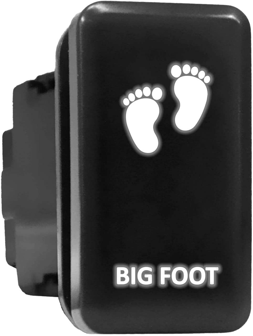 BIG FOOT Symbol Push Button with Wiring Kit ON-OFF Switch fit for Toyota - Orange, BIG FOOT - Tall